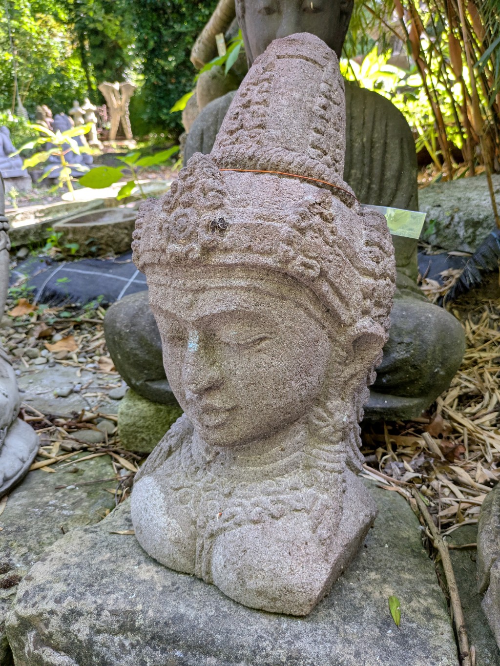 Buddhakopf - Lavastein 52cm