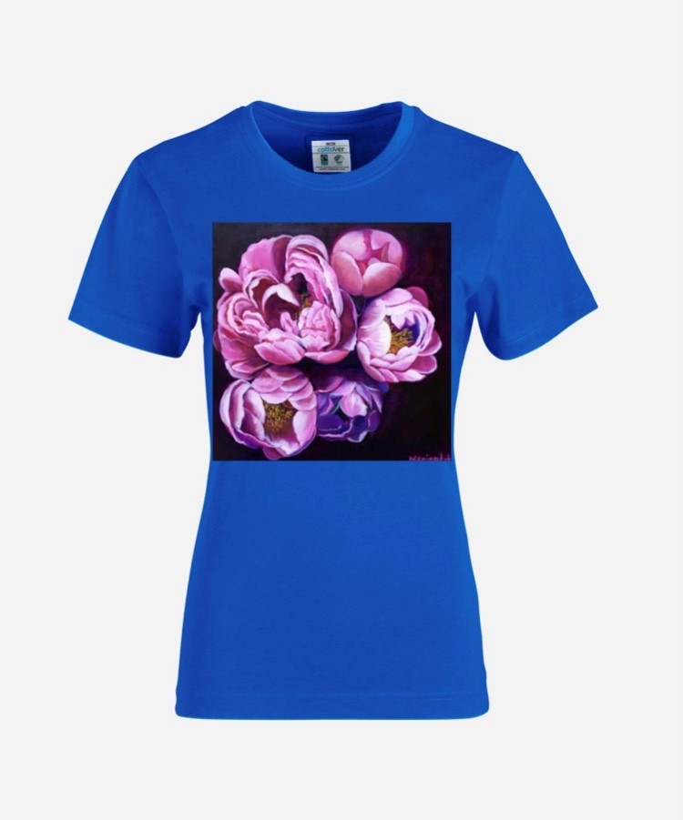 T-Shirt-blau Kunst Damen T-Shirts - Fine Art Shirts