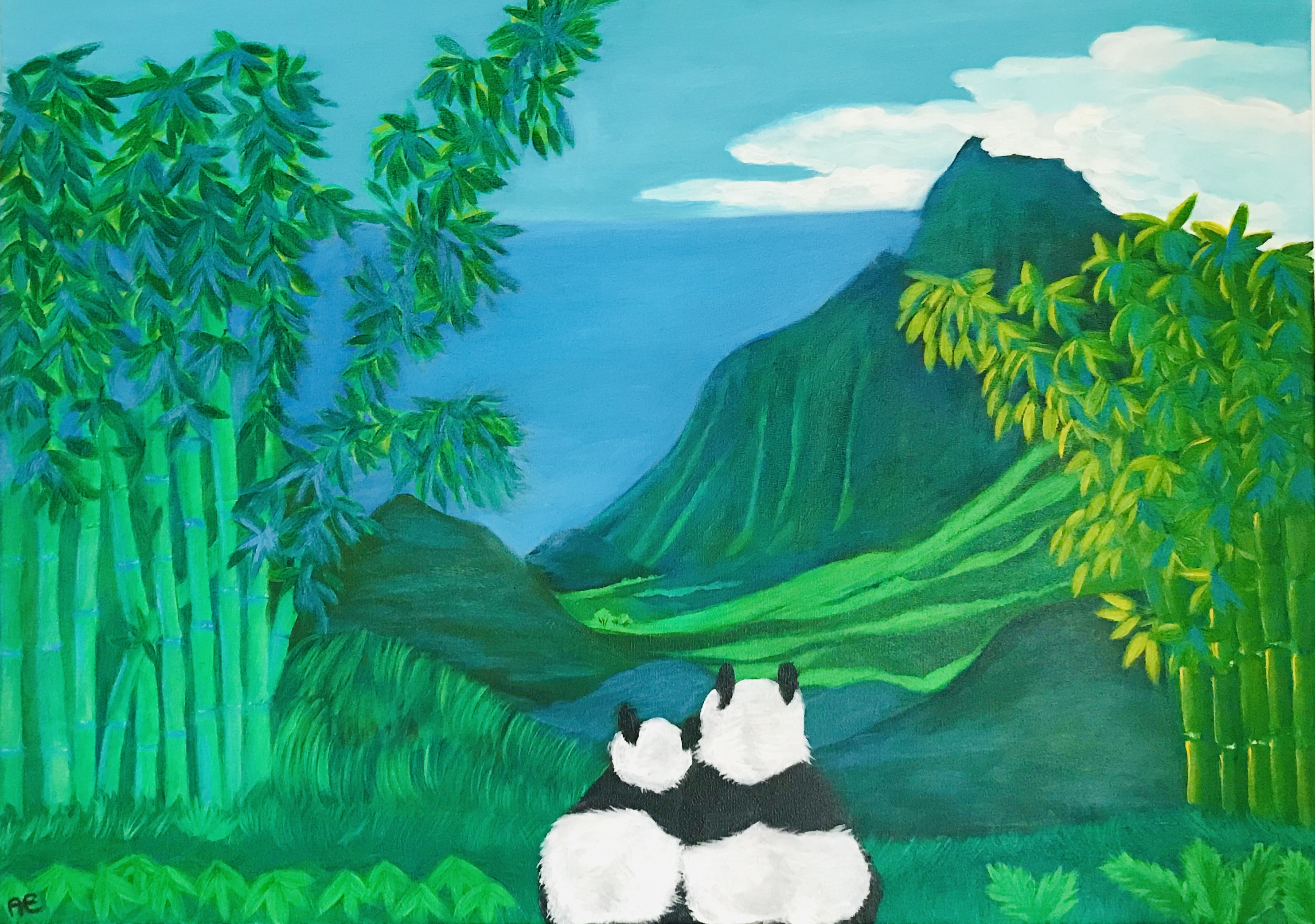 02A5C741-1E87-4B49-968B-4FEA28C80A17 Panda Dream painting - print