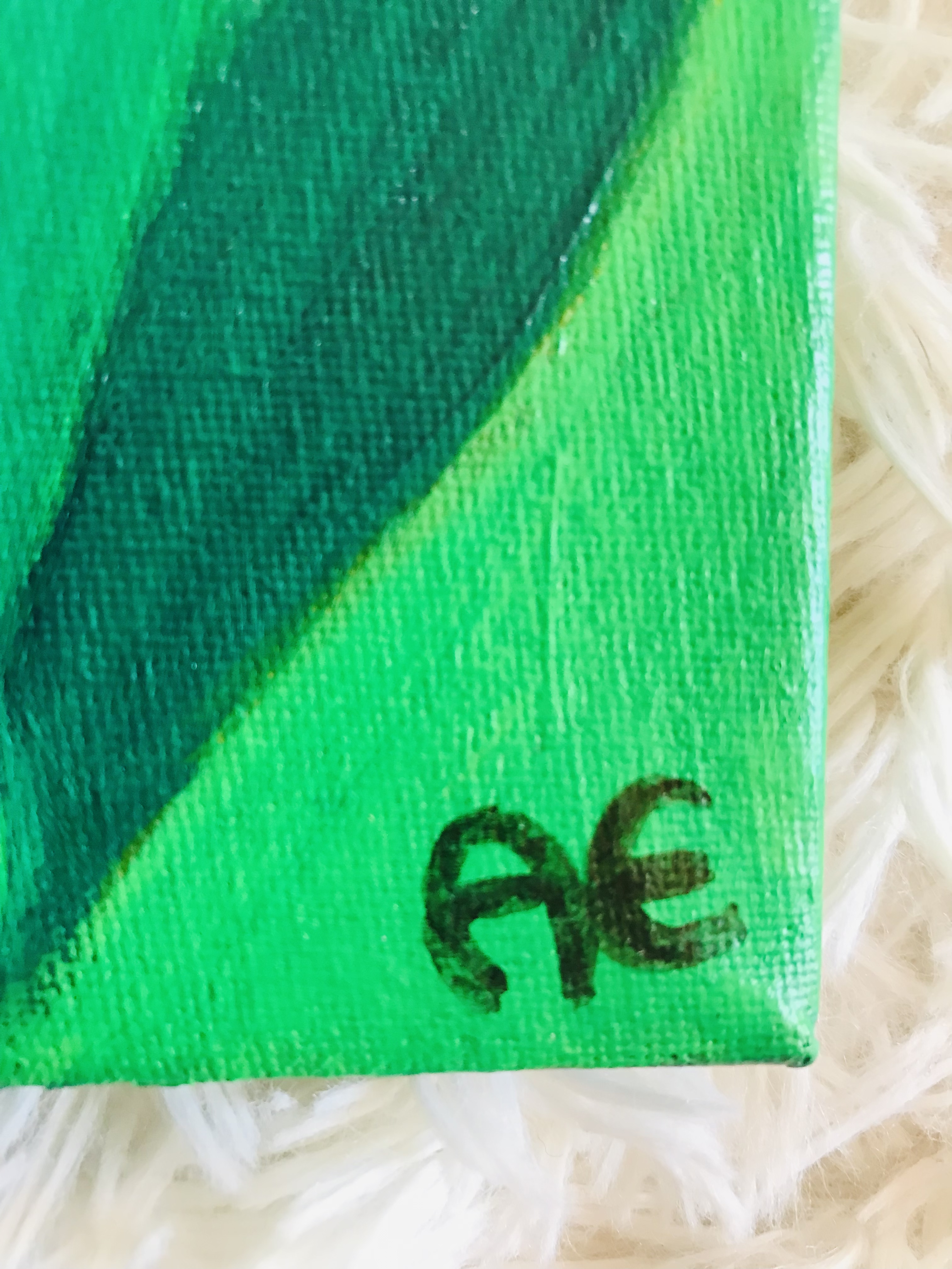 A1EE5E36-7546-4D7B-AF2A-C2322ECE0116 Green Magic painting- Original und print