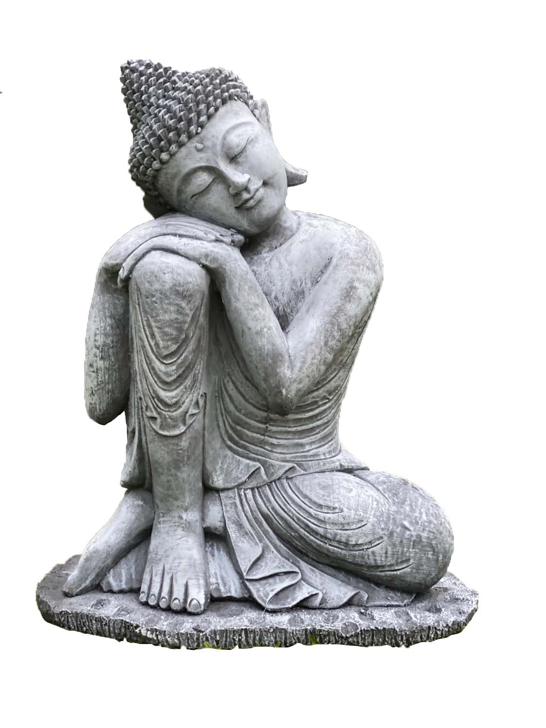 Rahman, Buddha entspannt mit Kopf auf einem Bein 65cm