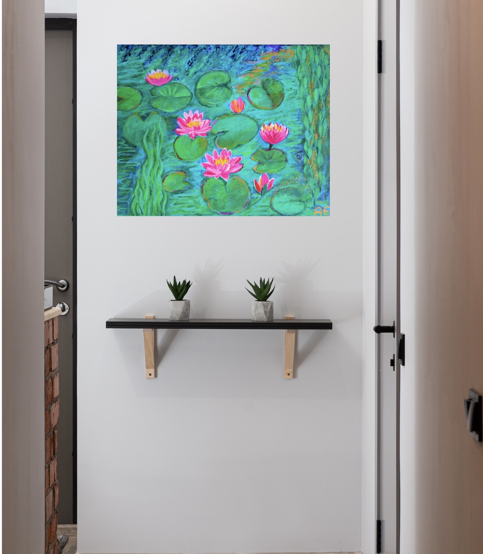 826062DE-E0DB-4FBB-B9EF-6BFD86B6E6CD Water Love - Original Painting and Print
