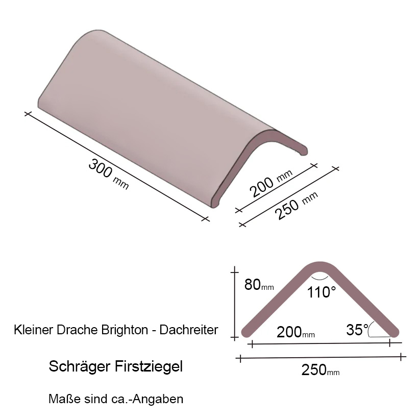 Kleiner Drache Brighton - Dachreiter