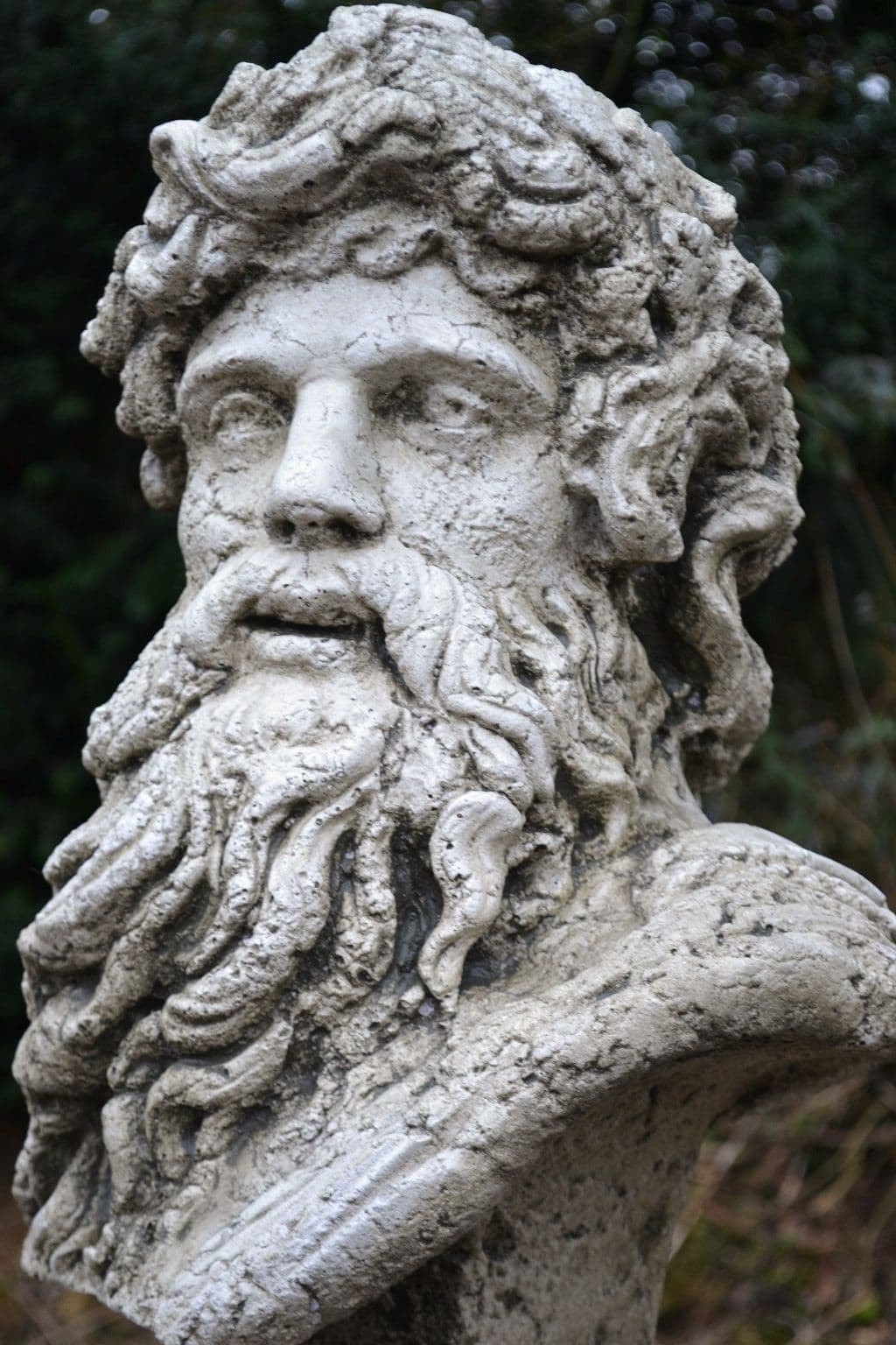 Hercules Büste - Steinfigur