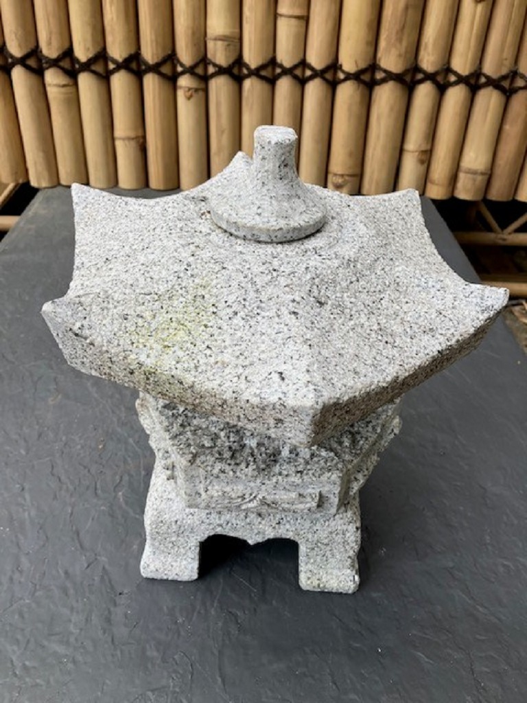 Laterne2 Japanische Steinlaterne Rokkaku Yukimi - 40cm