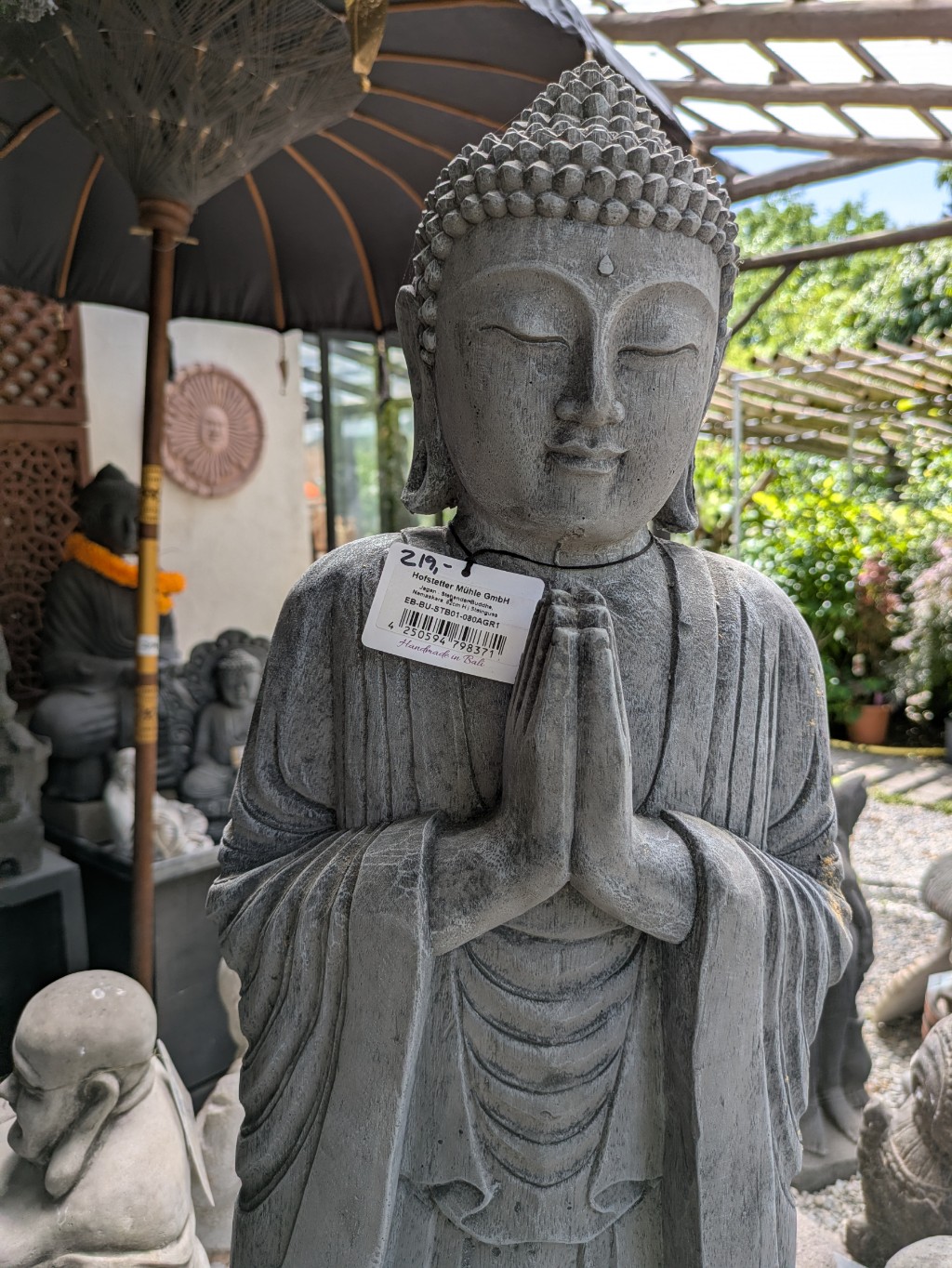 Jagan, Stehender Buddha mit Begrüßungshaltung, 82cm Jagan, Stehender Buddha mit Begrüßungshaltung, 82cm