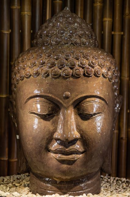 Wasserspiel-Buddha-Kopf Buddha Kopf als Wasserspiel-132cm