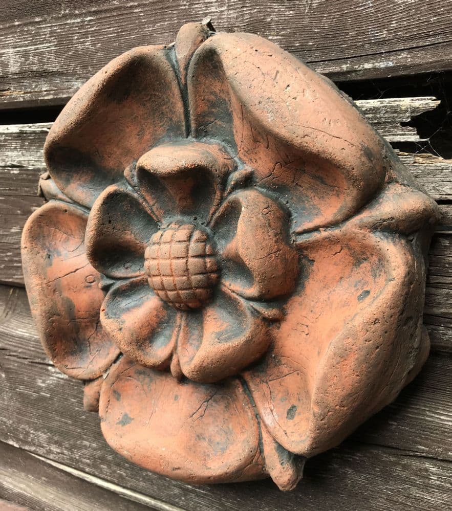 Wandfliese Tudor Rose rund