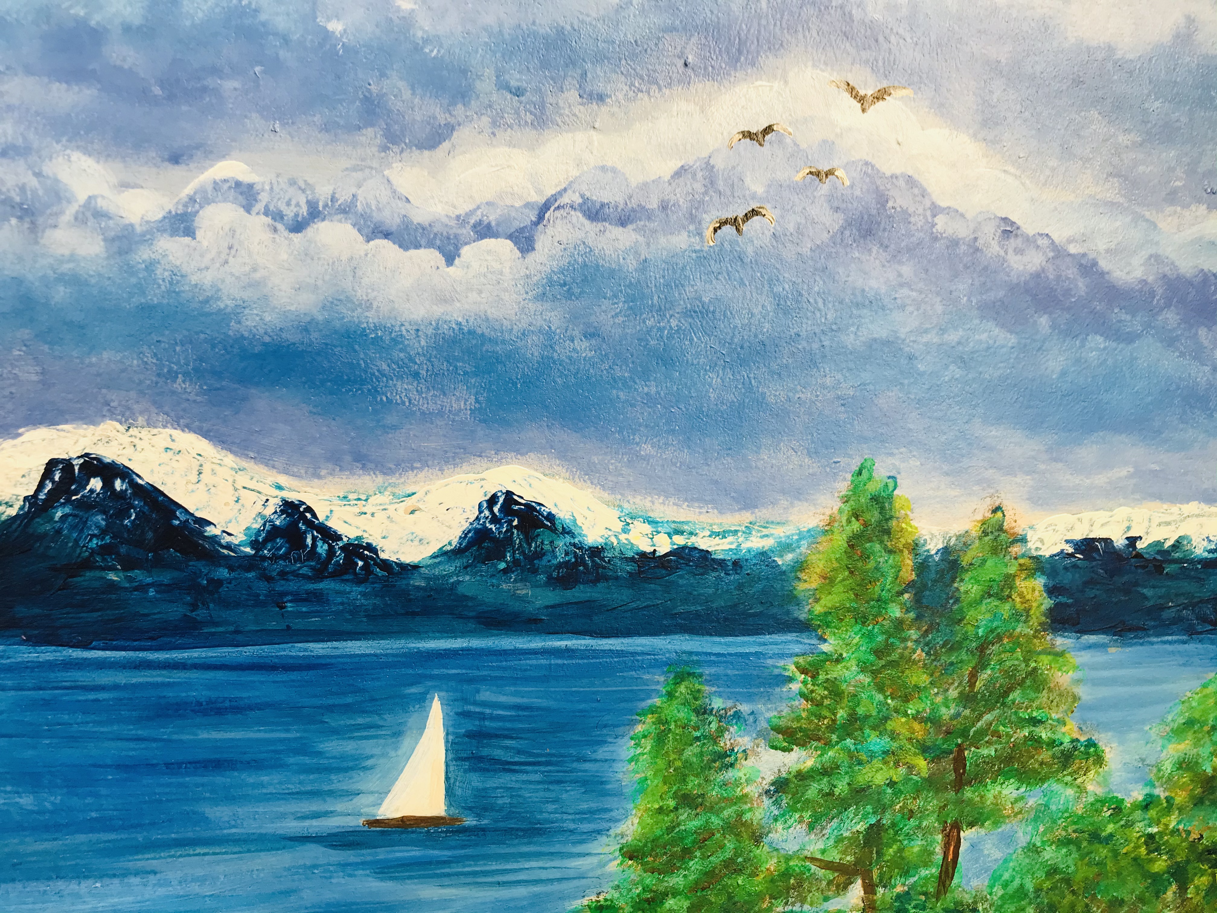 Bambi Dream - Original Painting on wooden board