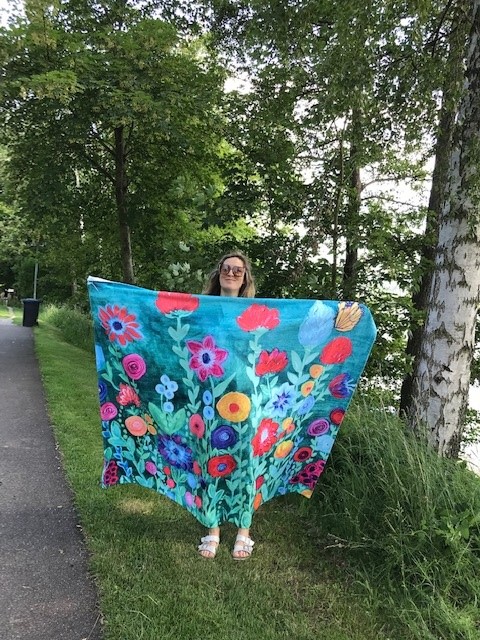 Handtuch Handtuch mit Kunstdruck - art towel Monira Art