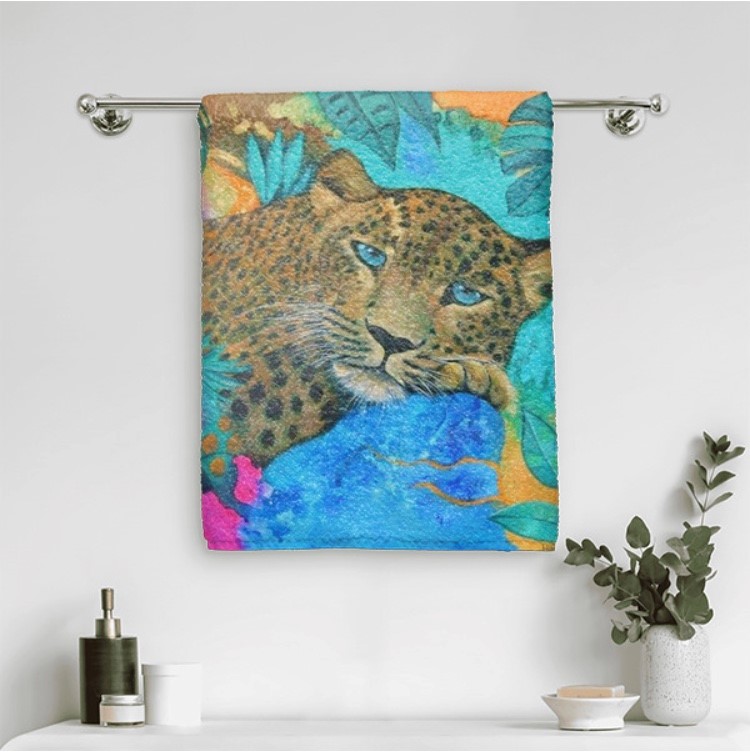 Handtuchh8IZuTfeWKw2K Handtuch mit Kunstdruck - art towel Monira Art