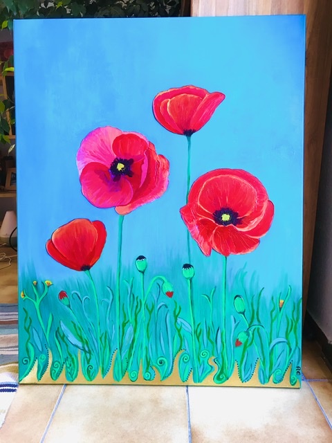 7F92C92F-CD37-40EF-A866-591D068561FF Handtuch mit Kunstdruck - art towel Monira Art