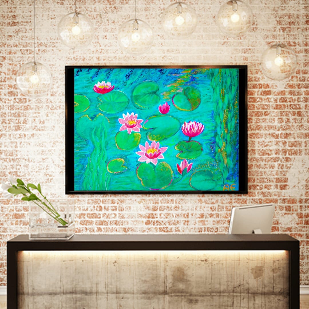 71902E19-8411-456E-8D4D-F1C6A0E4B331 Water Love - Original Painting and Print