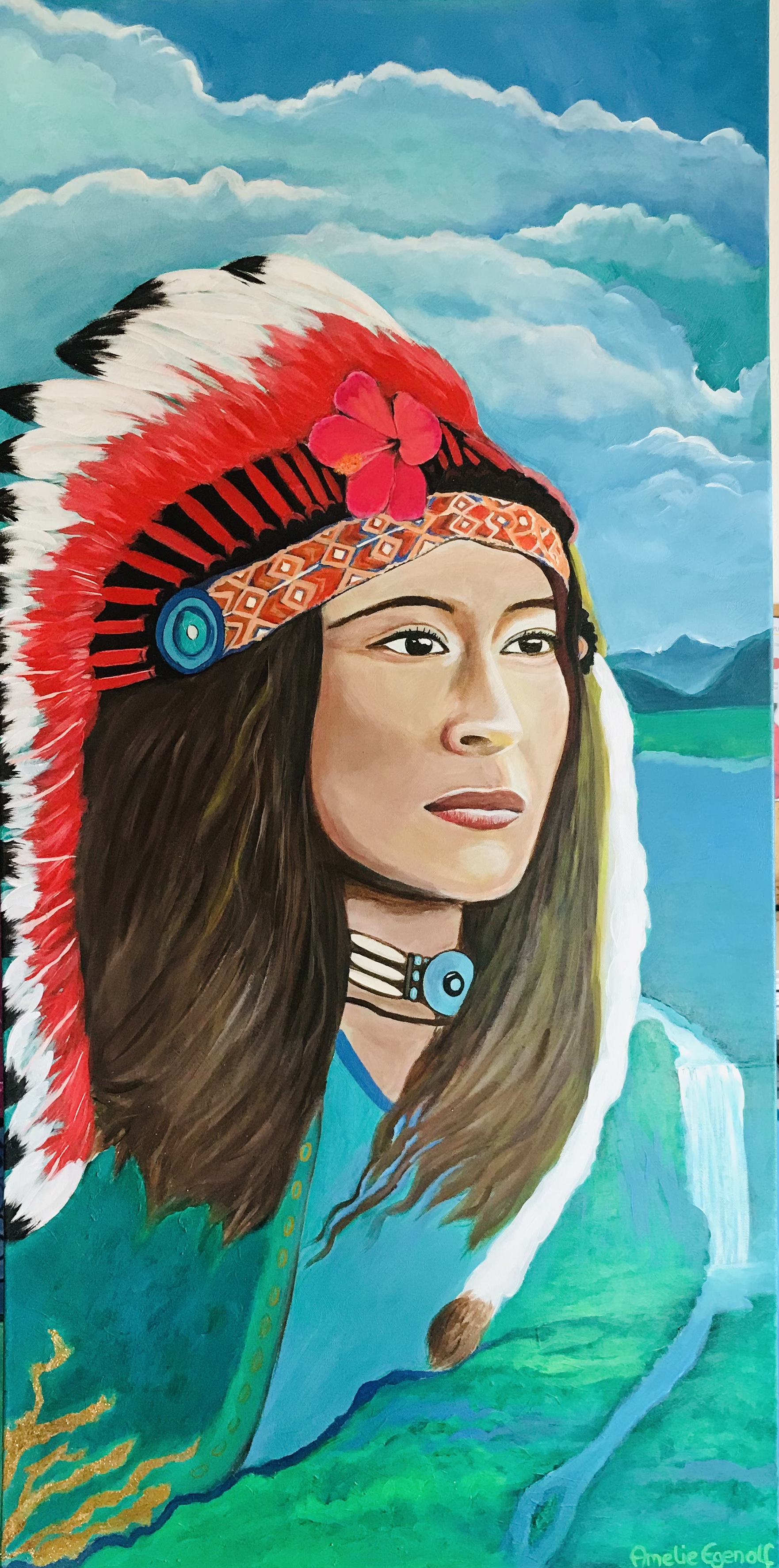 Warrior Dream - Original painting and print
