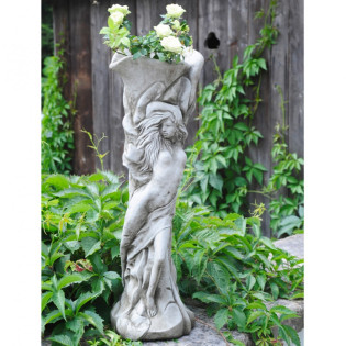 Lady Lilly - Statue mit Pflanzschale