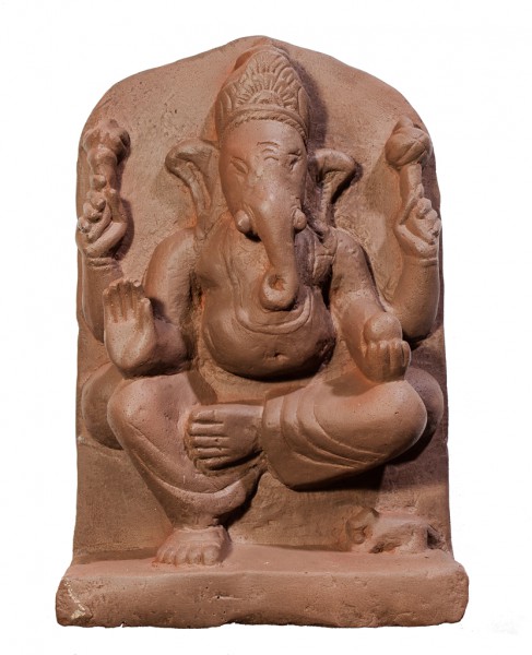 Ganesha Relief sitzend