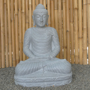 Buddha aus Riverstone sitzend- 80cm