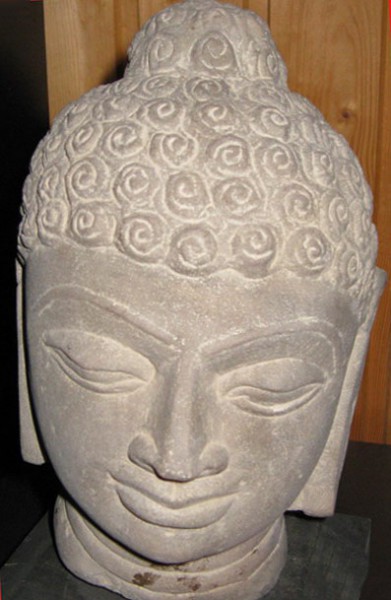 Buddhakopf aus Indien