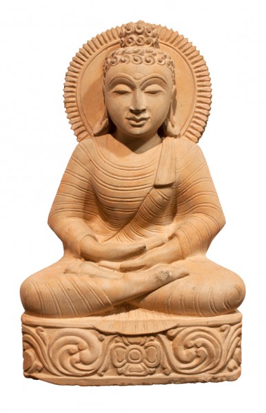 Buddha sitzend auf Lotusthron